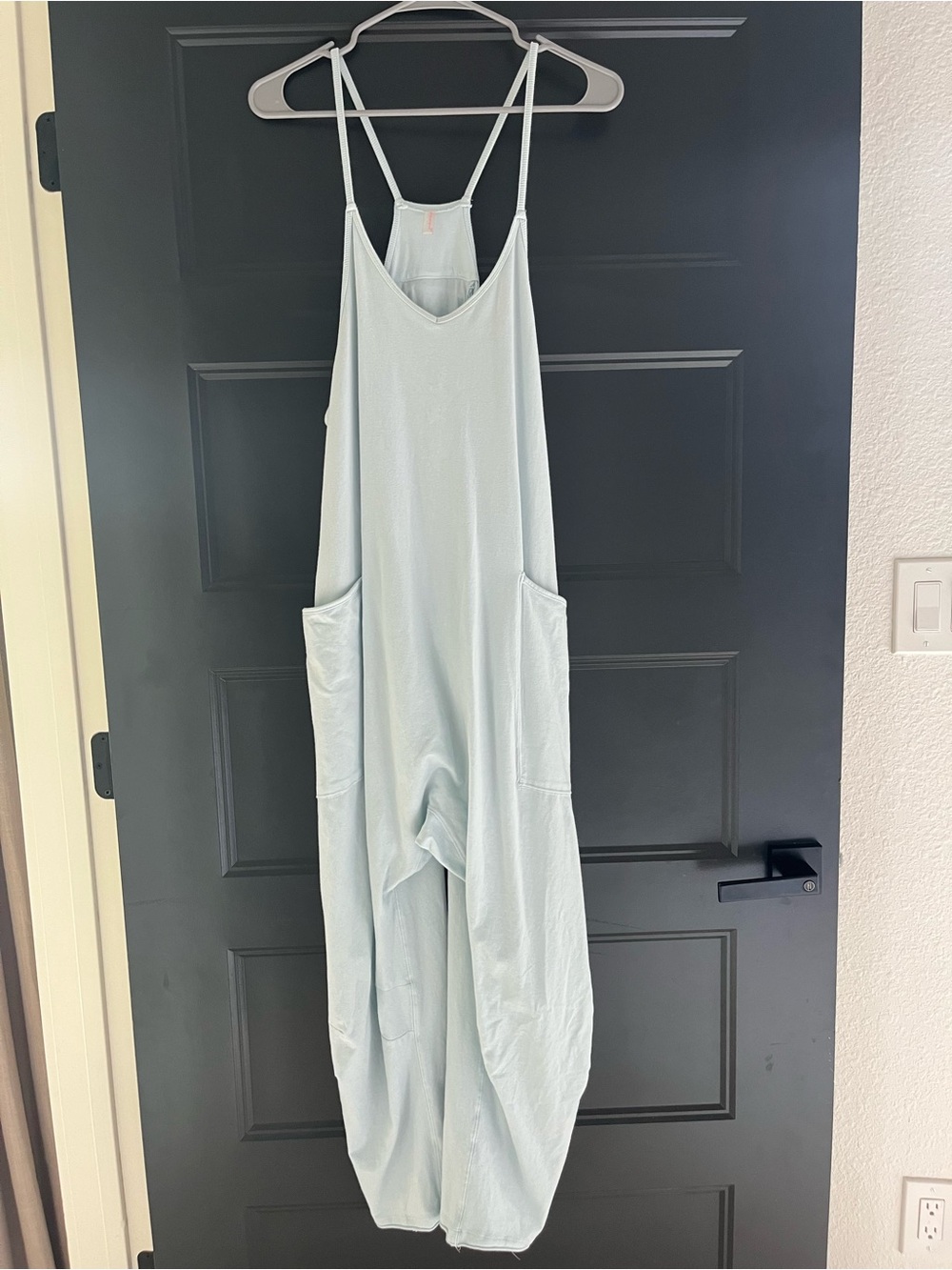 Light blue FP movement hot shot onesie in color frosty